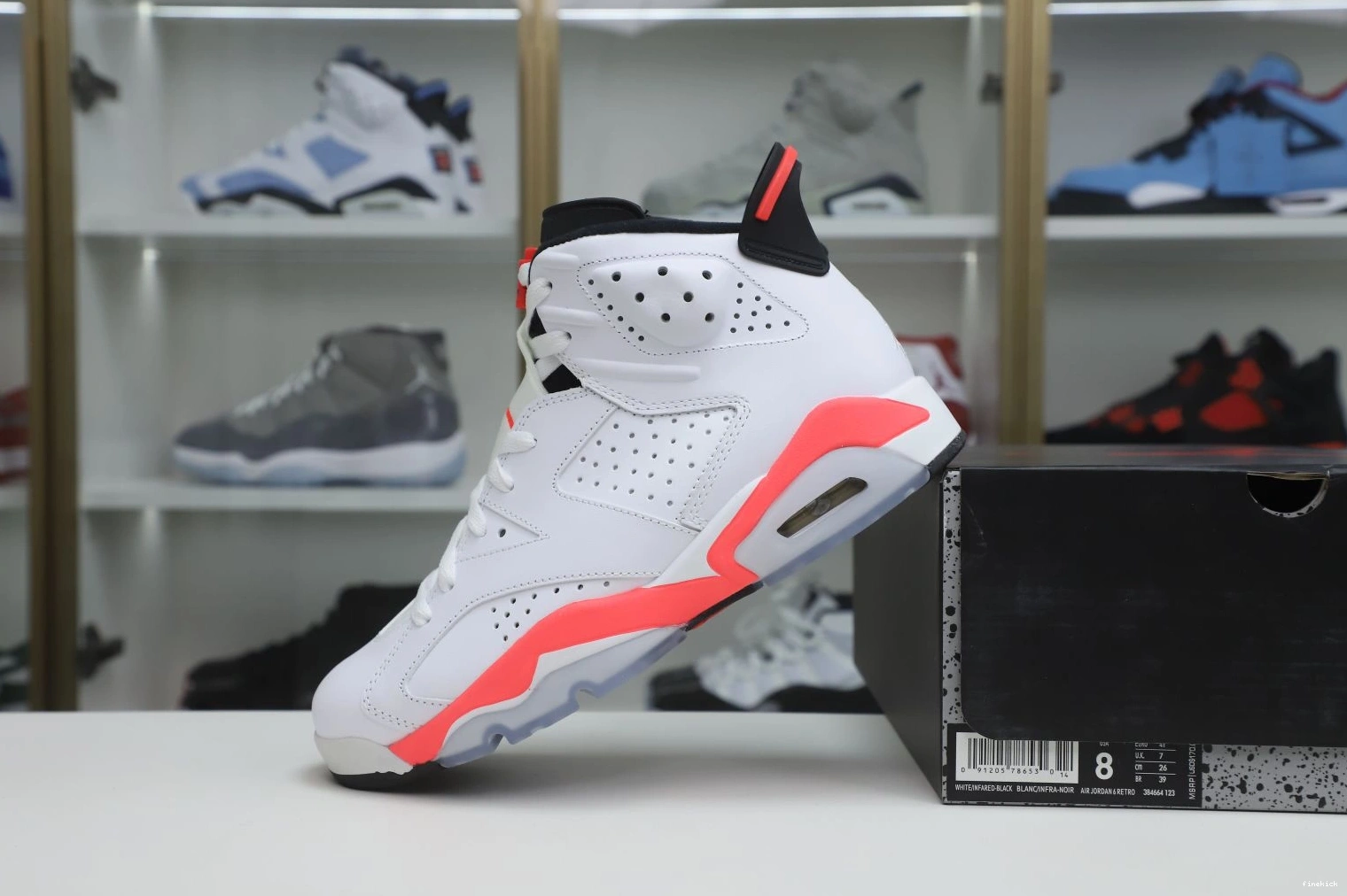 Jordan 6 White Retroinfrared Air 1208